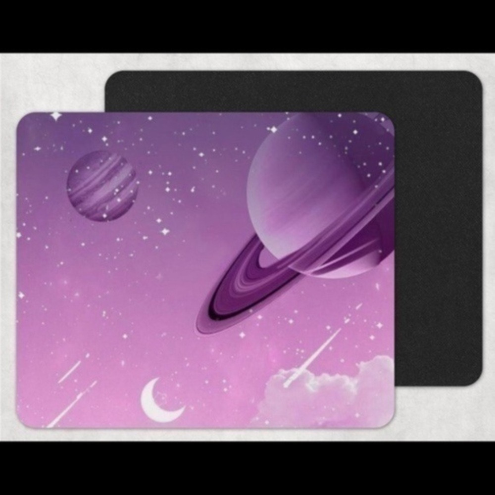 Purple Galaxy Mouse Pad